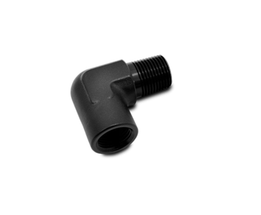 Vibrant 1/8in NPT Female to Male 90 Degree Pipe Adapter Fitting