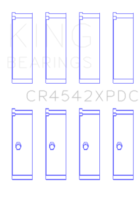 King Honda K-series pMaxKote Performance Rod Bearing Set (STD)
