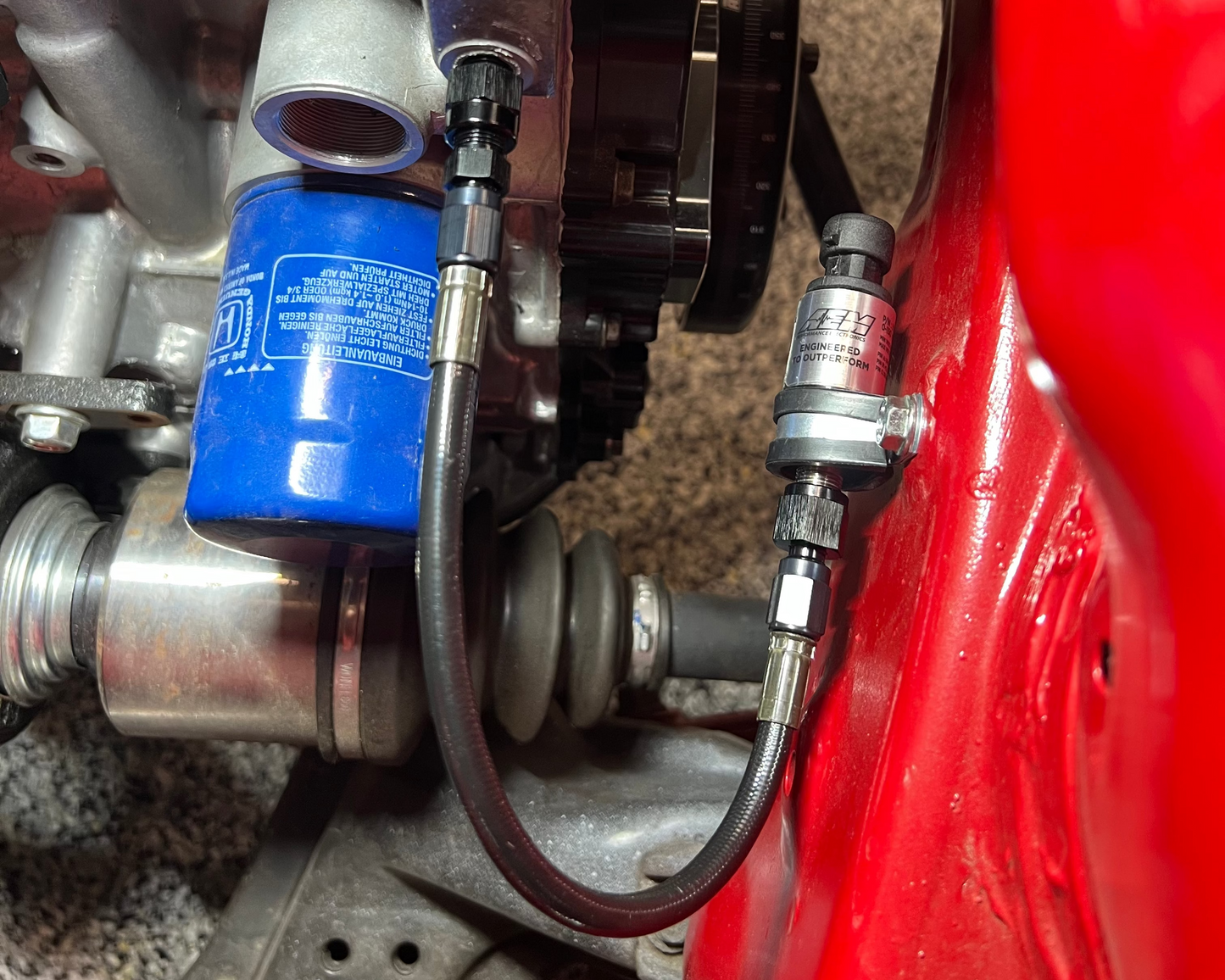 Jroc Built Racing Remote Oil Pressure Line