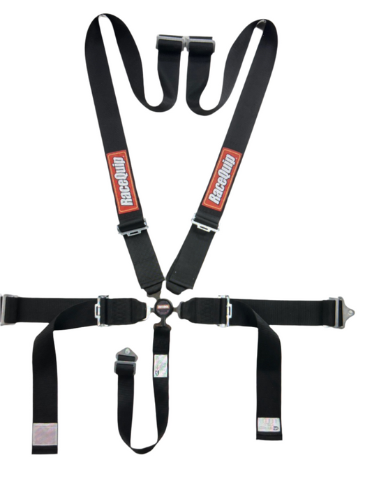 RaceQuip Black SFI CAMLOCK 5pt PD Lap Seat Belt