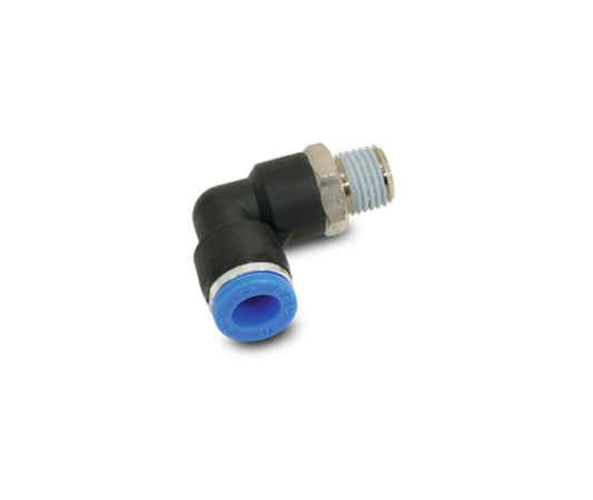 Vibrant Male Elbow 1-Touch Fitting for 1/4in OD Tube (1/16in NPT)