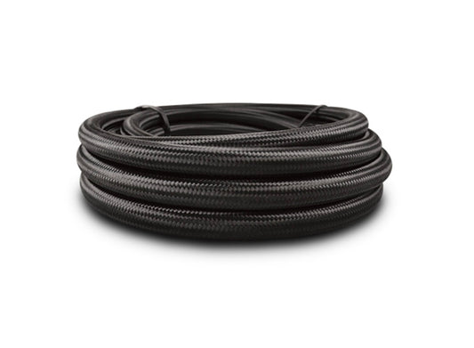 Vibrant -16 AN Black Nylon Braided Flex Hose (5 foot roll)
