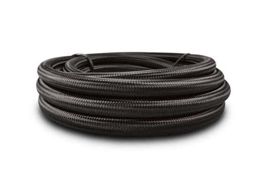 Vibrant -10 AN Black Nylon Braided Flex Hose (10 foot roll)