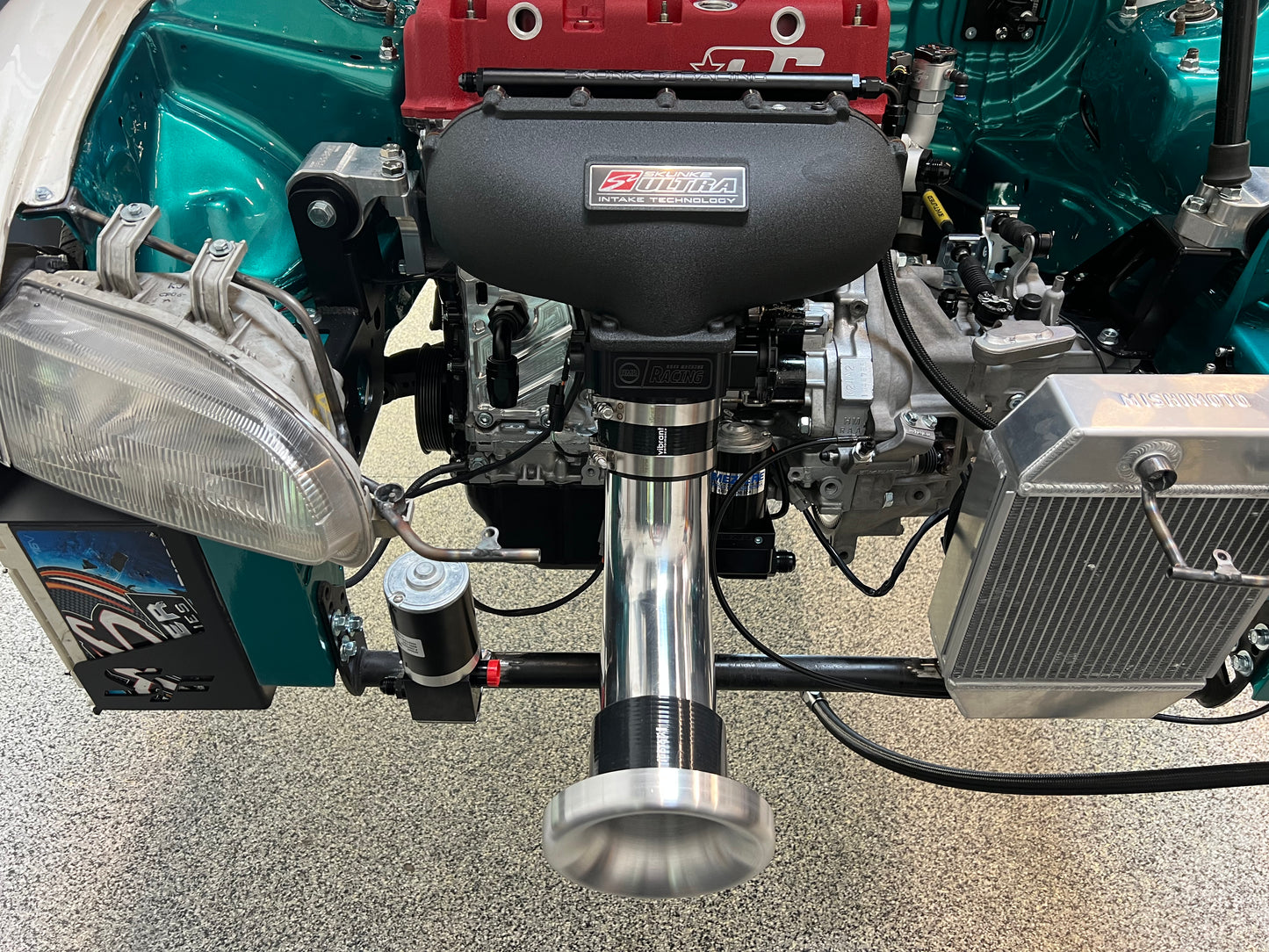 4” Velocity Stack Intake System for Center Feed Intake Manifolds