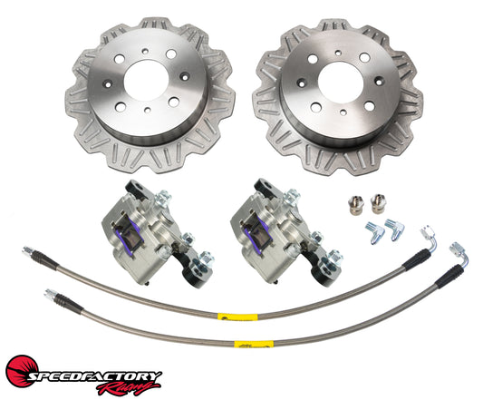 SpeedFactory Racing AWD / FWD Lightweight Rear Staging Brakes Kit