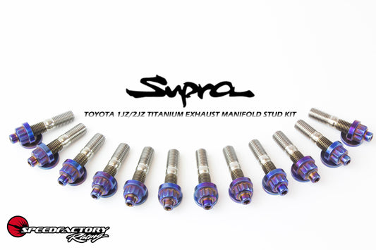 SpeedFactory Racing 1JZ/2JZ Toyota Exhaust Manifold Titanium Stud Kit